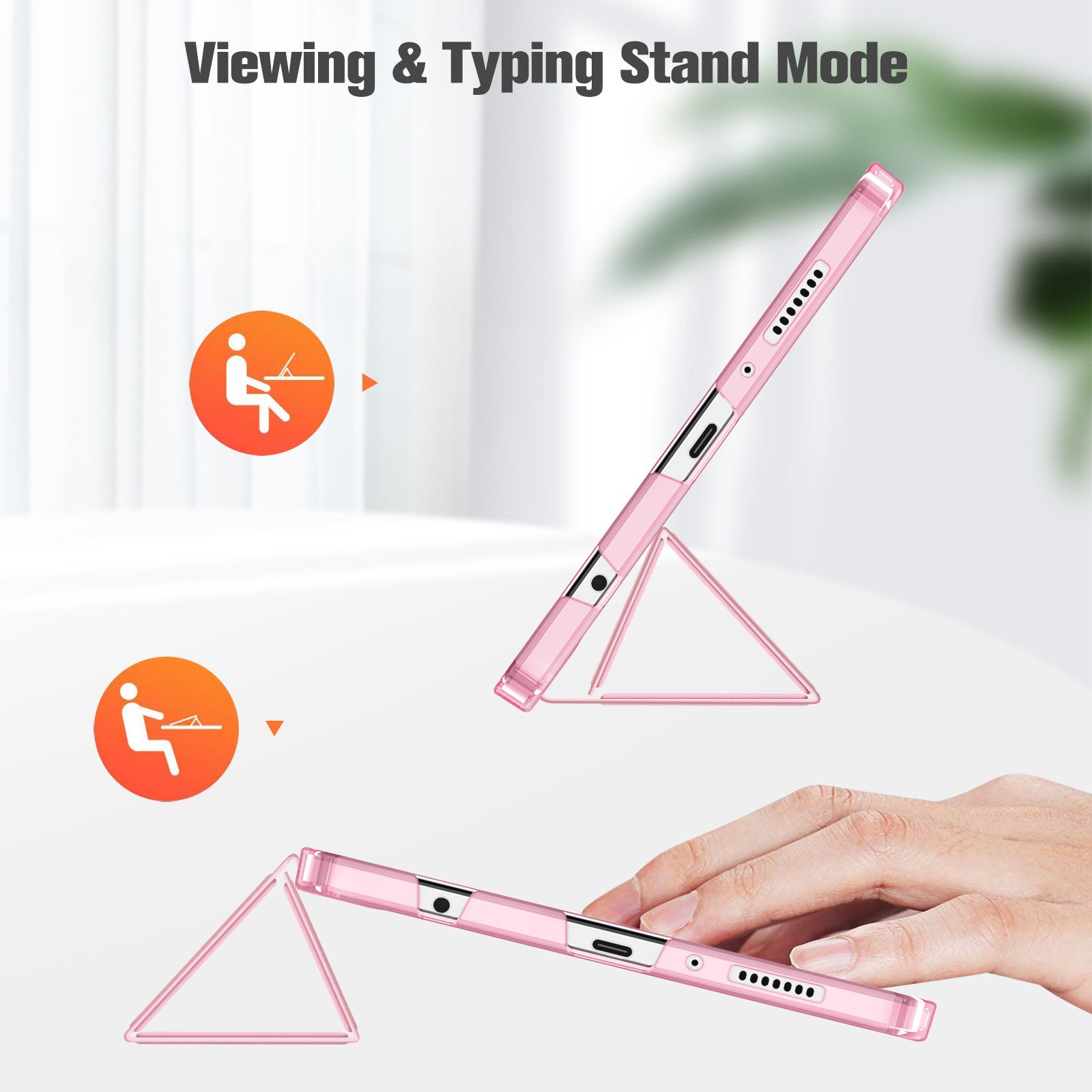 Fintie Tablet-Hülle für Samsung Galaxy Tab A11 8,7" 2025/ Tab A9 8.7 Zoll Tablet, Ultra Dünn Schutzhülle mit Transparenter Rückseite – Bild 3 von 5