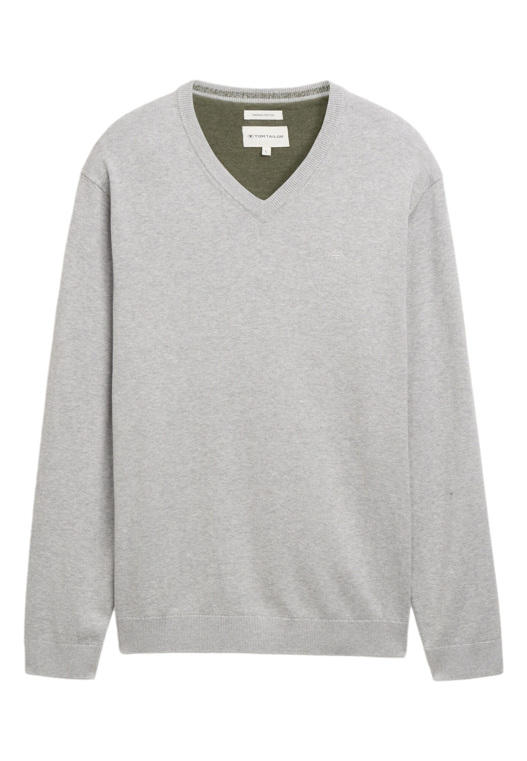 TOM TAILOR Strickpullover Pullover Strickpullover V-Neck (1-tlg) günstig online kaufen