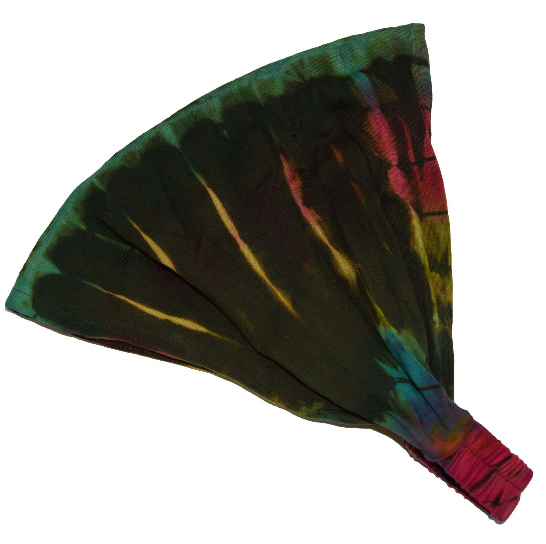 SIMANDRA Haarband Batik Kopfband aus Baumwolle verschiedene Farben Grün | Haargummis