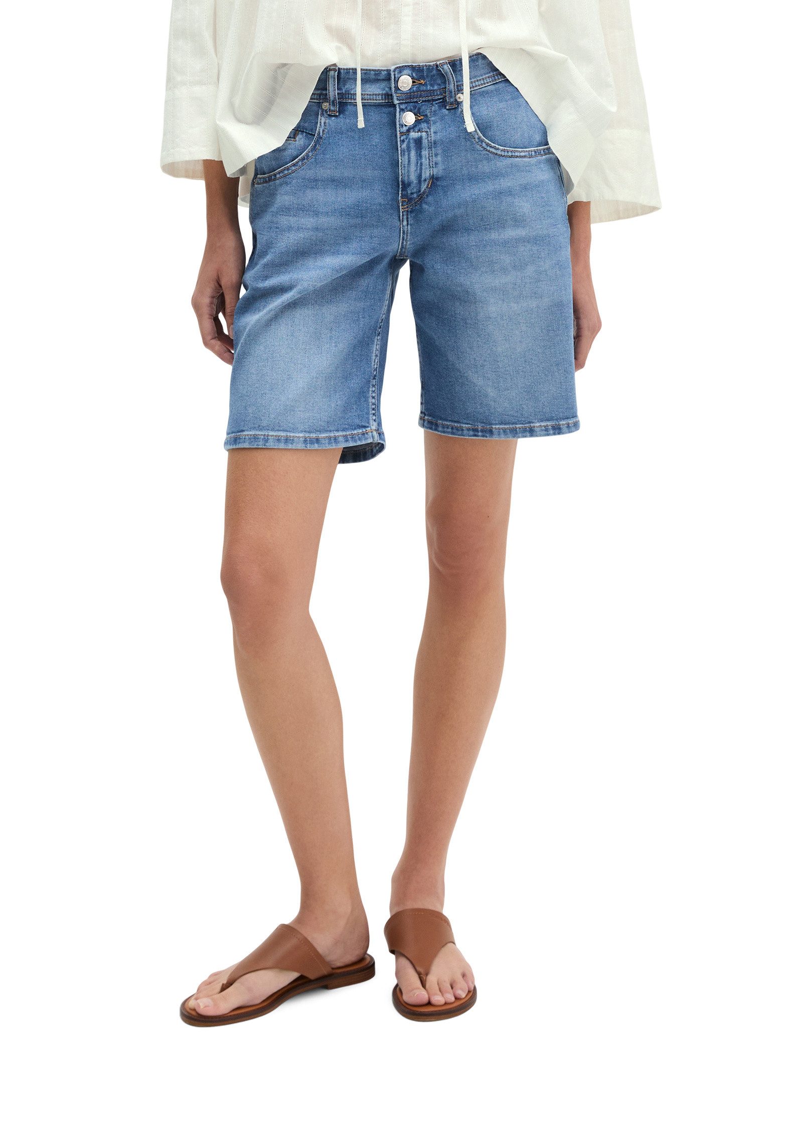 Marc O'Polo Shorts aus weichem Organic Cotton-Lyocell-Stretch
