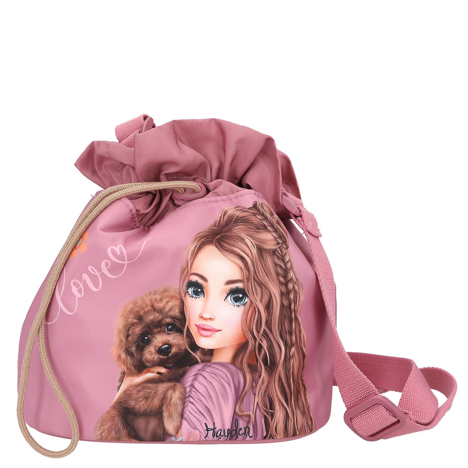 Depesche Geldbörse Depesche Kinder Beuteltasche TOPModel FLORAL 82-Pink