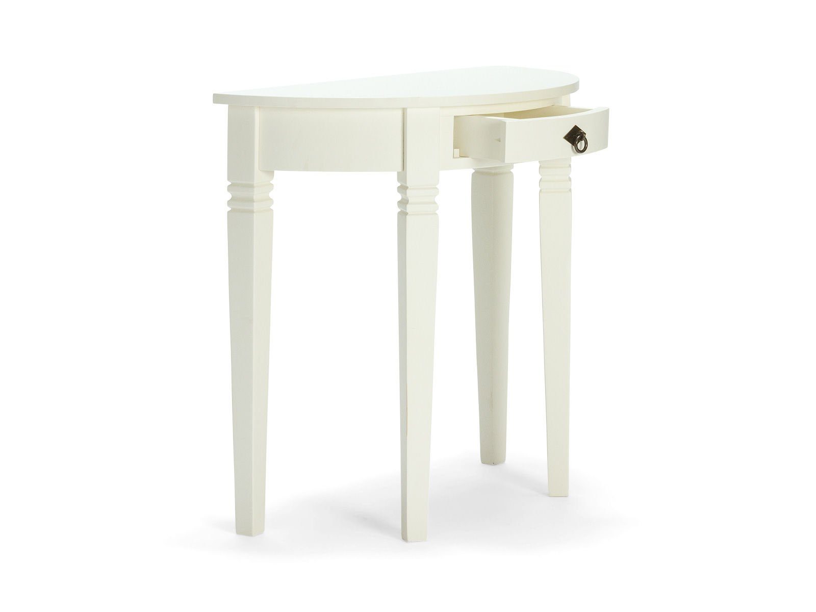 massivum Konsolentisch Halbmond Catana weiß (1-St)
