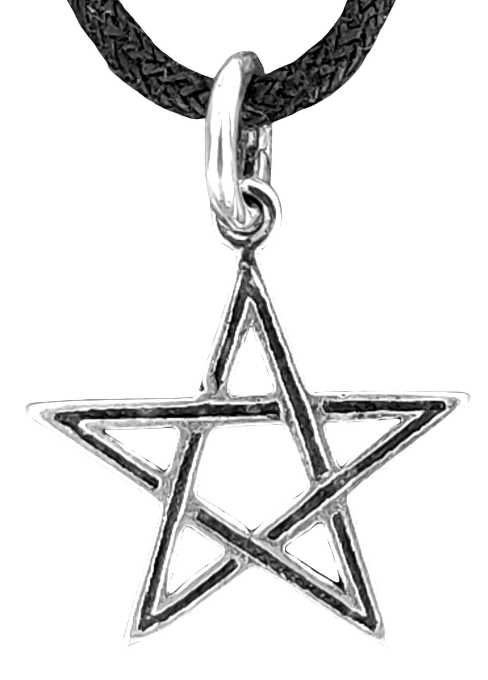 Kettenanhänger Si.45 Pentagramm Schutzamulett Weiße Magie Pentakel