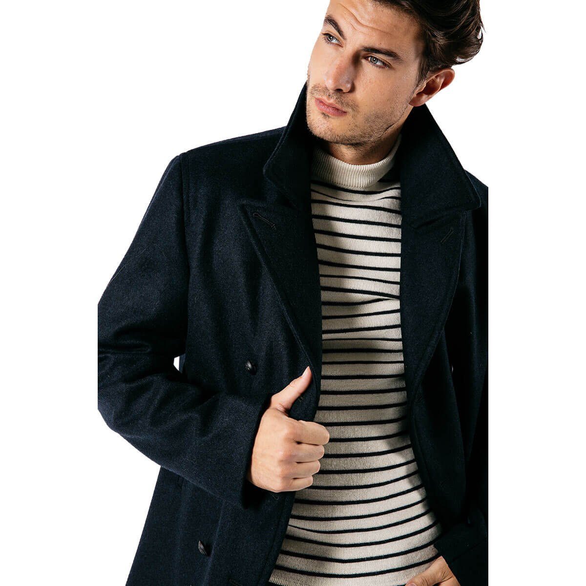 Saint James Cabanjacke 0470 Herren Jacke Galion Reverskragen aus reiner Schurwolle