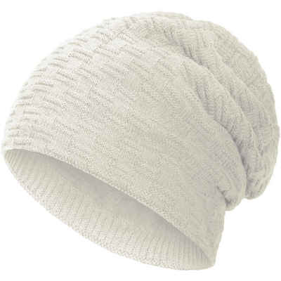 compagno Strickmütze (1-St) Warm gefütterte Wintermütze Strickmütze Beanie Damen und Herren