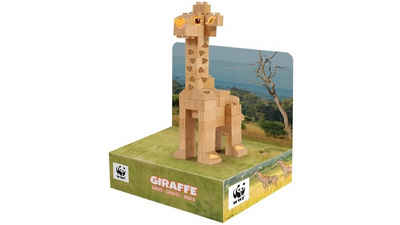 FabBrix Holzbaukasten WWF Wooden Bricks Girafe Holzbausteine, Klemmbausteine