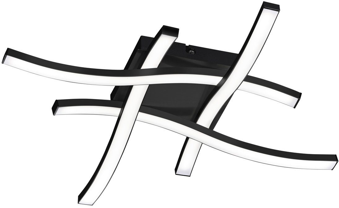 Reality Leuchten LED Deckenleuchte Route, LED fest integriert, Warmweiß, mo günstig online kaufen