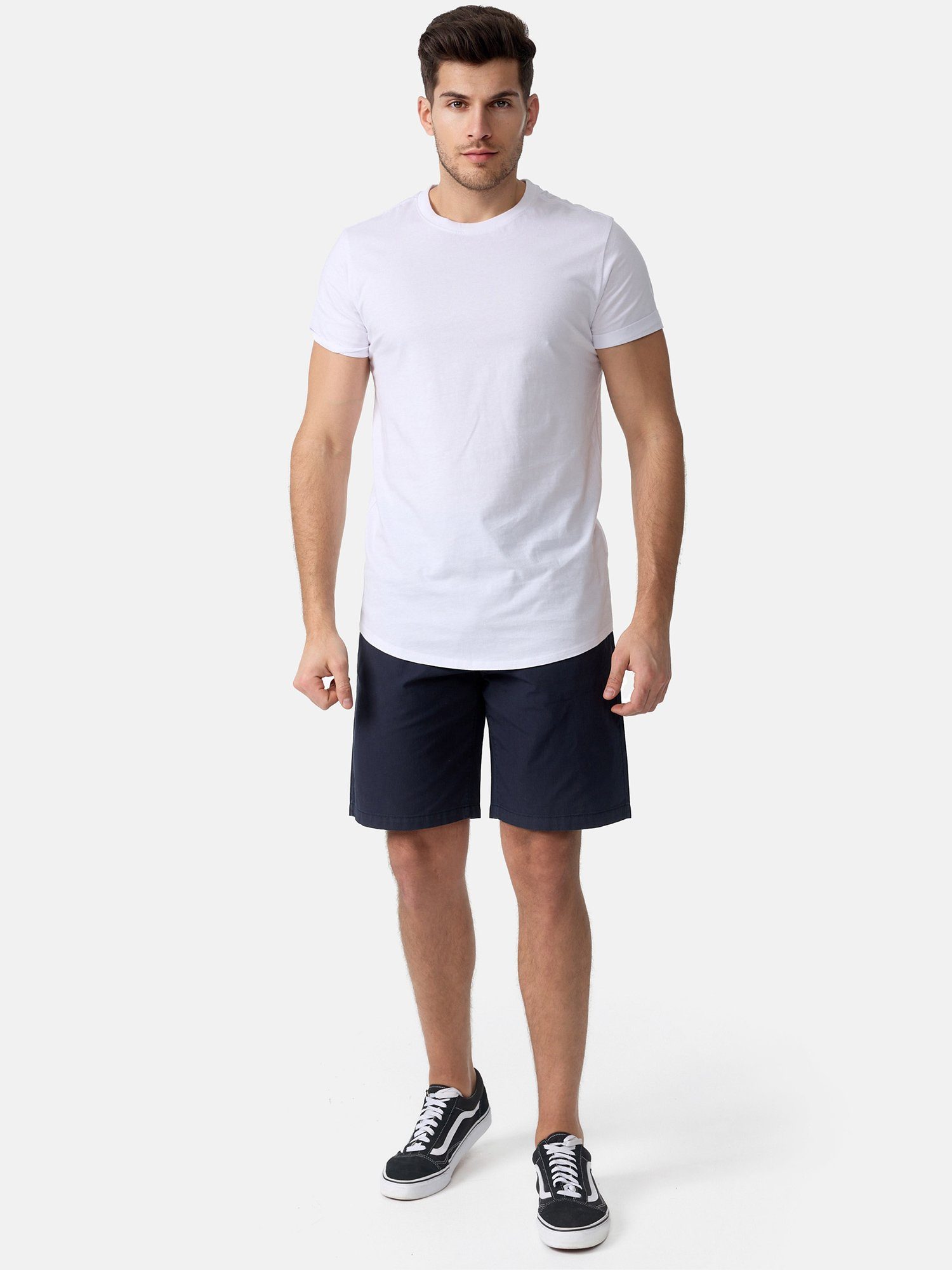 Tazzio Shorts A205 Leinen-Optik zeitlose moderne navy kurze & Hose in