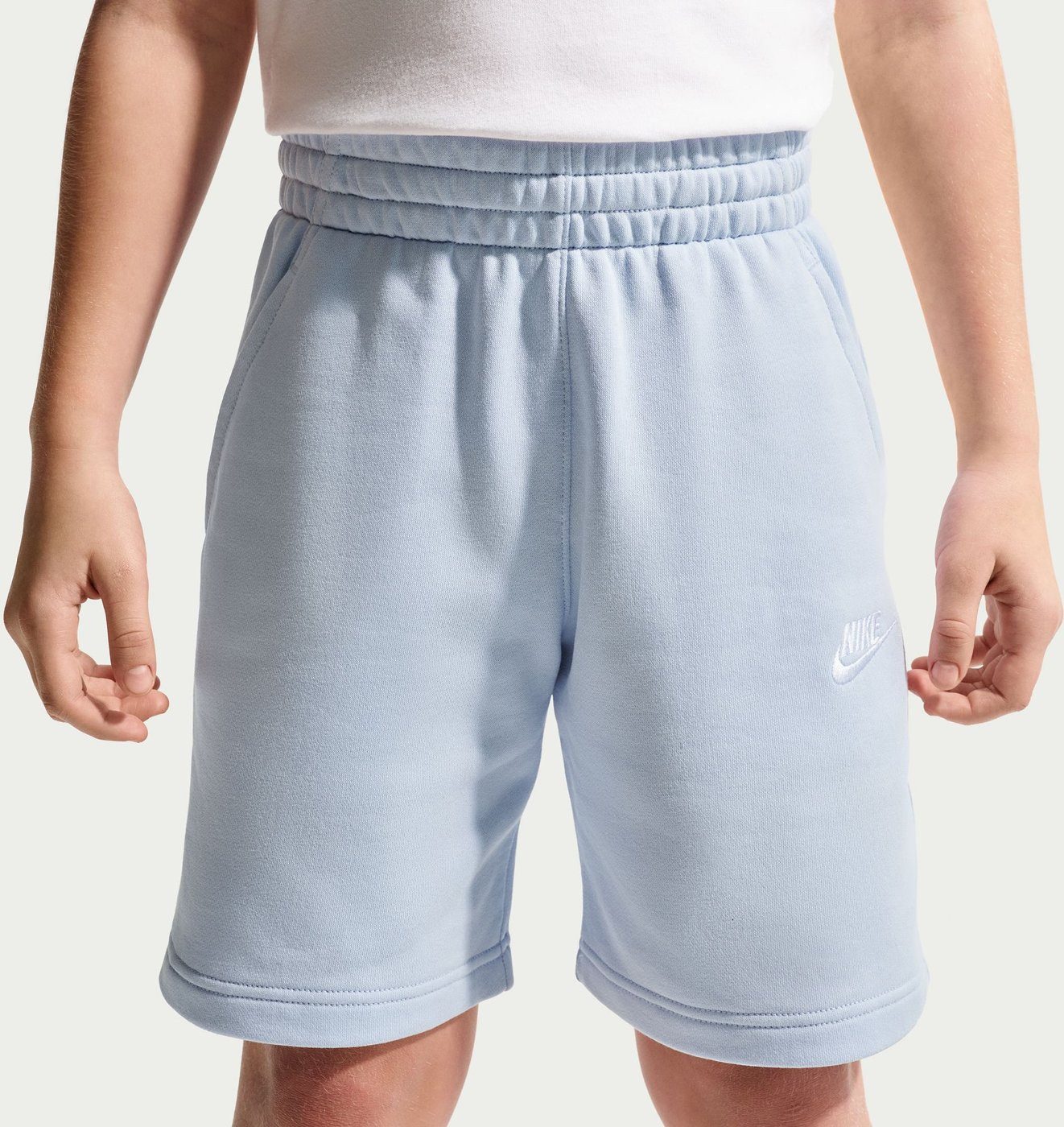 Nike Trainingsshorts K NSW CLUB FT SHORT LBR HYDROGEN BLUE/WHITE
