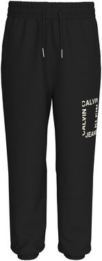 Calvin Klein Jeans Sweathose MINI HERO FLOCK LOGO PANTS für Kinder bis 16 Jahre
