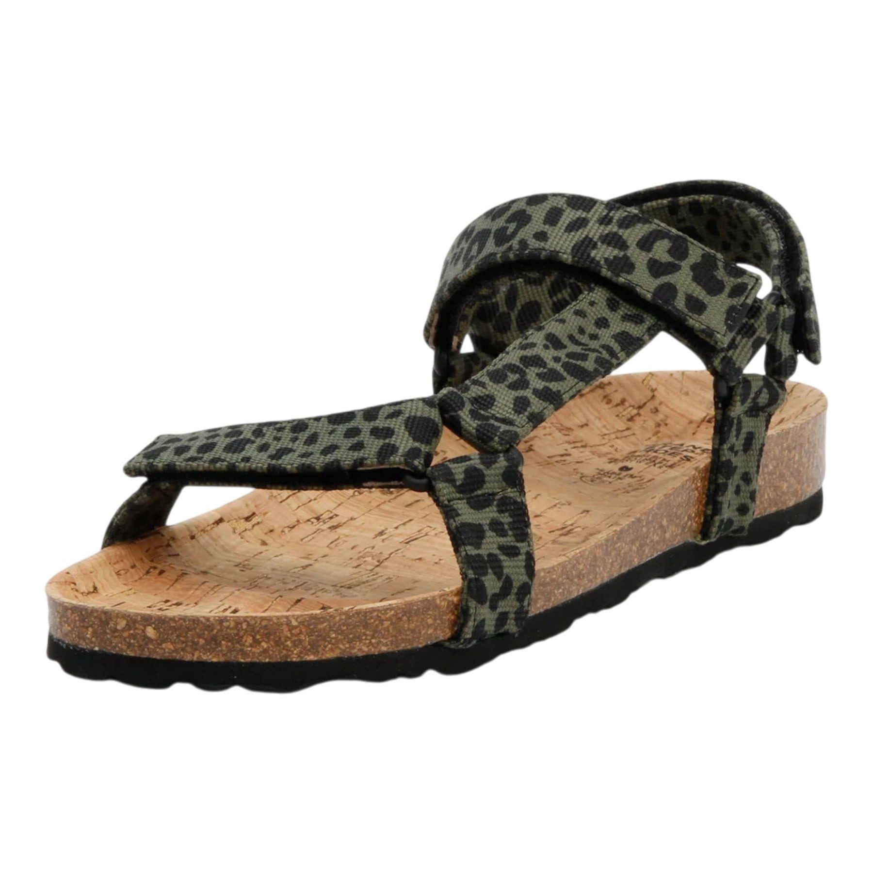Grand Step Shoes Levi Animal olive Damen Sandale