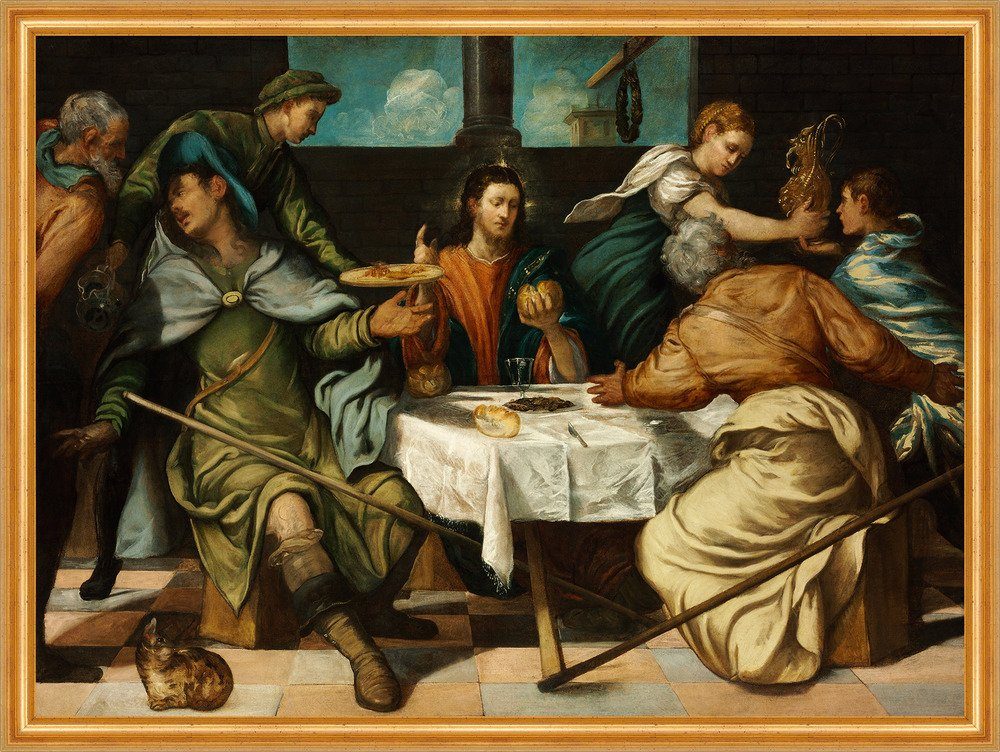 Kunstdruck The Supper at Emmaus Tintoretto Religion Lukasevang. Jesus B A2 01410