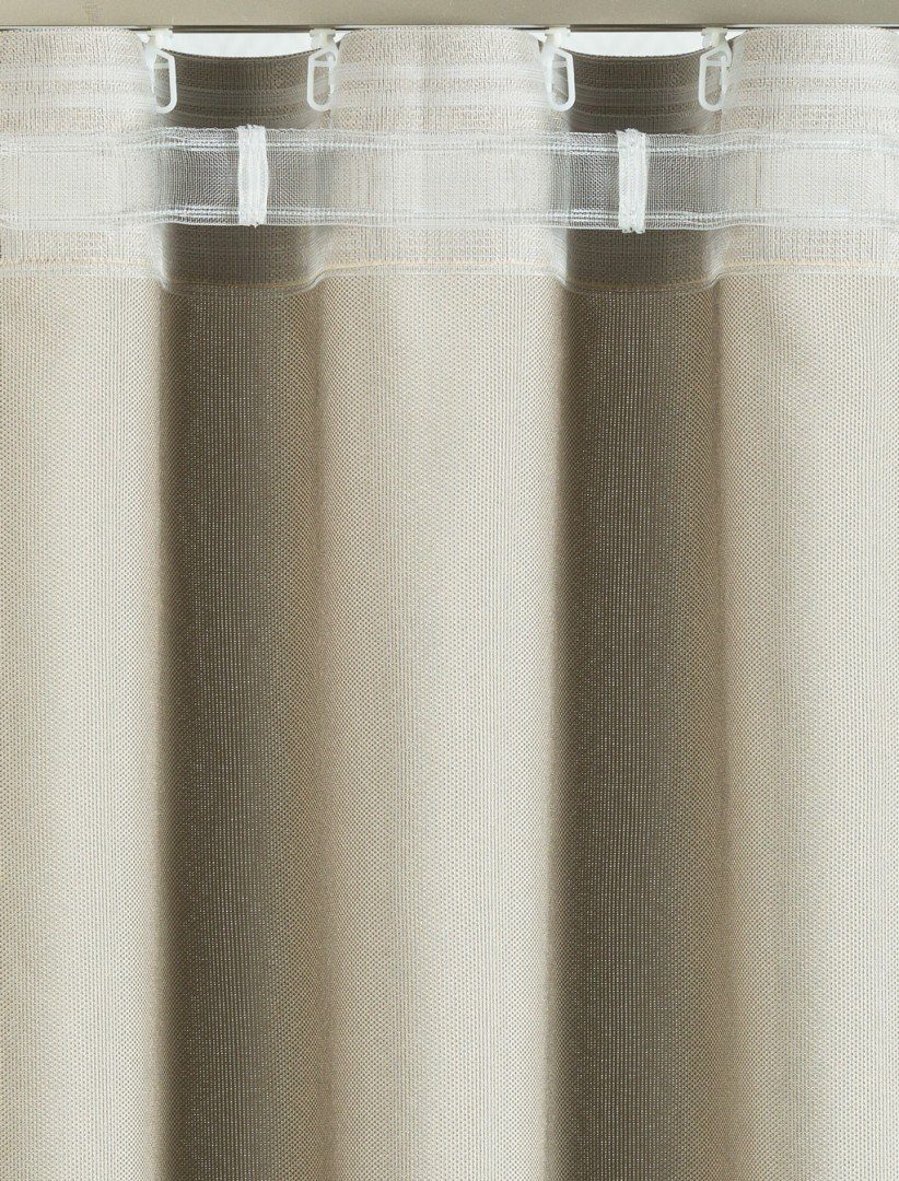 5 Verkaufseinheit: transparent Wellenfalten, Gardine - 80 Seitenschals Gardinenband, Breite: Meter / /Farbe: rewagi, L039, Dekoschals, mm/1:1.5
