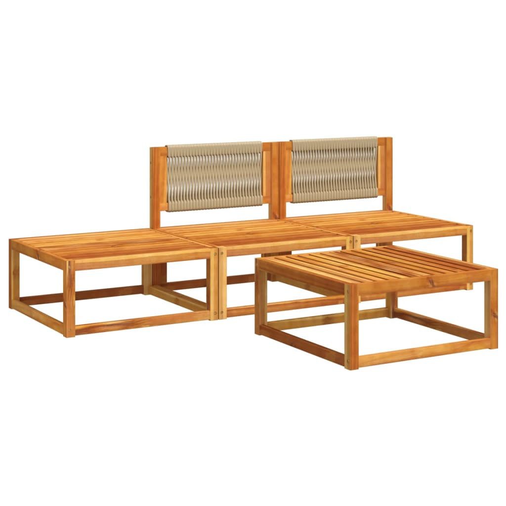 vidaXL Loungesofa 4-tlg. Garten-Sofagarnitur mit Kissen günstig online kaufen