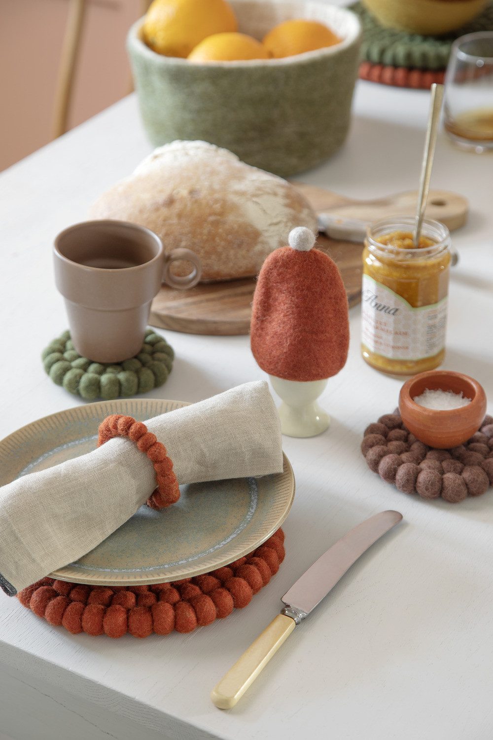 Gry & Sif Topfuntersetzer Topfuntersetzer aus Filz, Mit viel Liebe zum Detail in Handarbeit gefertigt