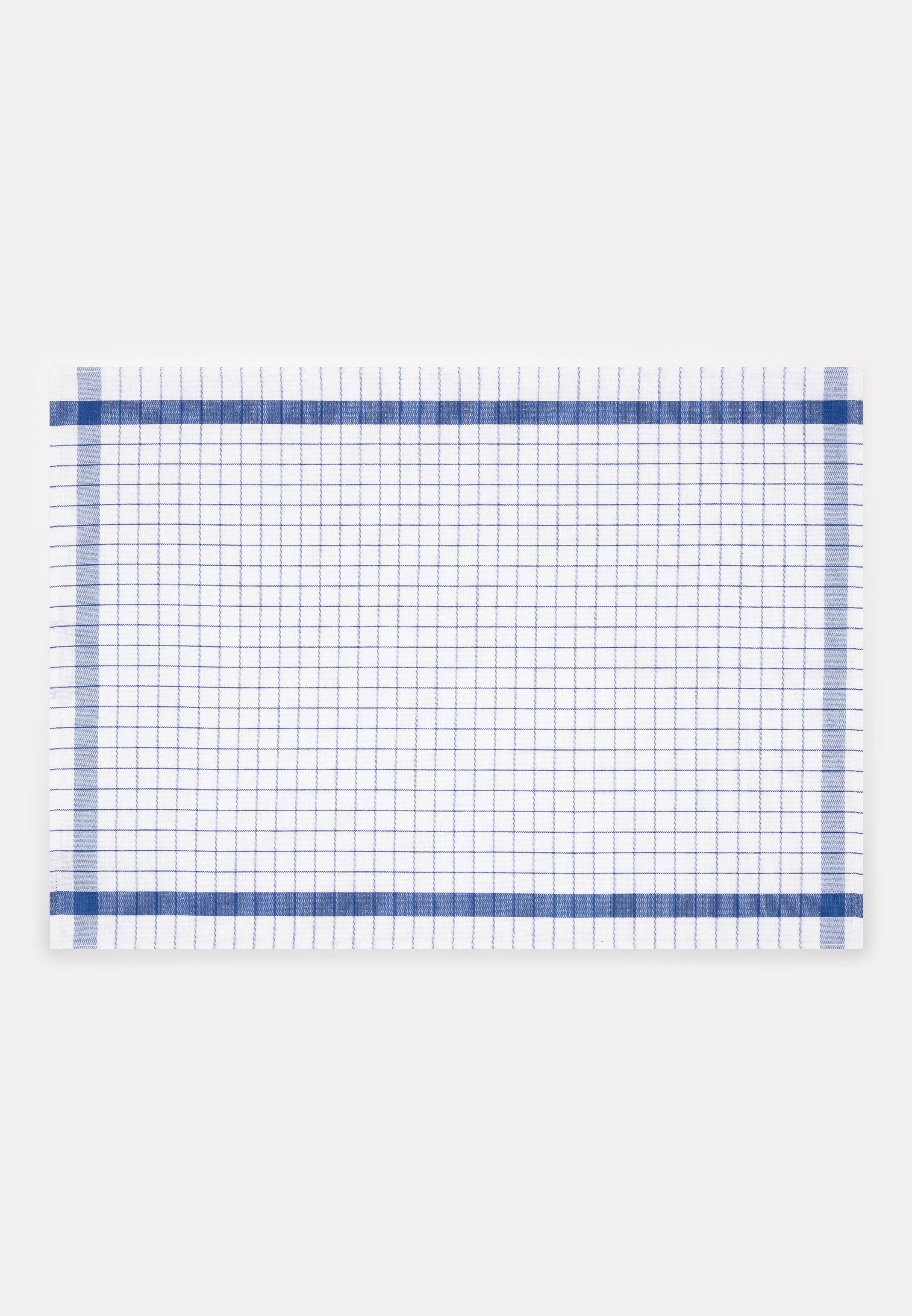 im (50 Geschirrtuch - Baumwolle Halbleinen X 5 Exclusiv Blau 70cm), X - Geschirrtuch Set Karo, (Spar-Set, Strapazierfähig 5 Geschirrtuch - - 5-tlg., ROSS X