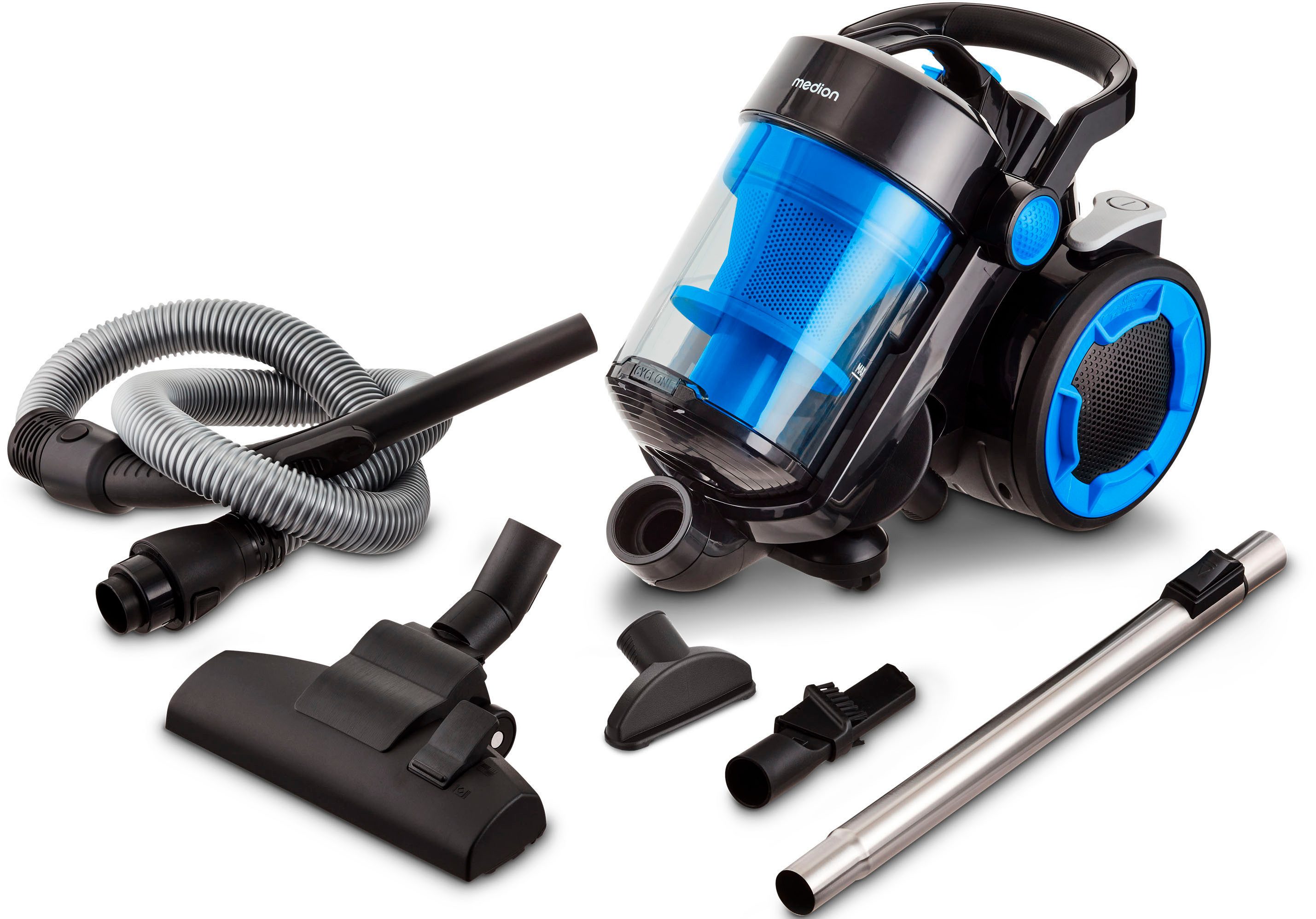 Medion® Bodenstaubsauger P4000 (MD 11906), 8.000 Pa Saugleistung, 4,3L, Multizyklon-Technologie, 900 W, beutellos, 11…
