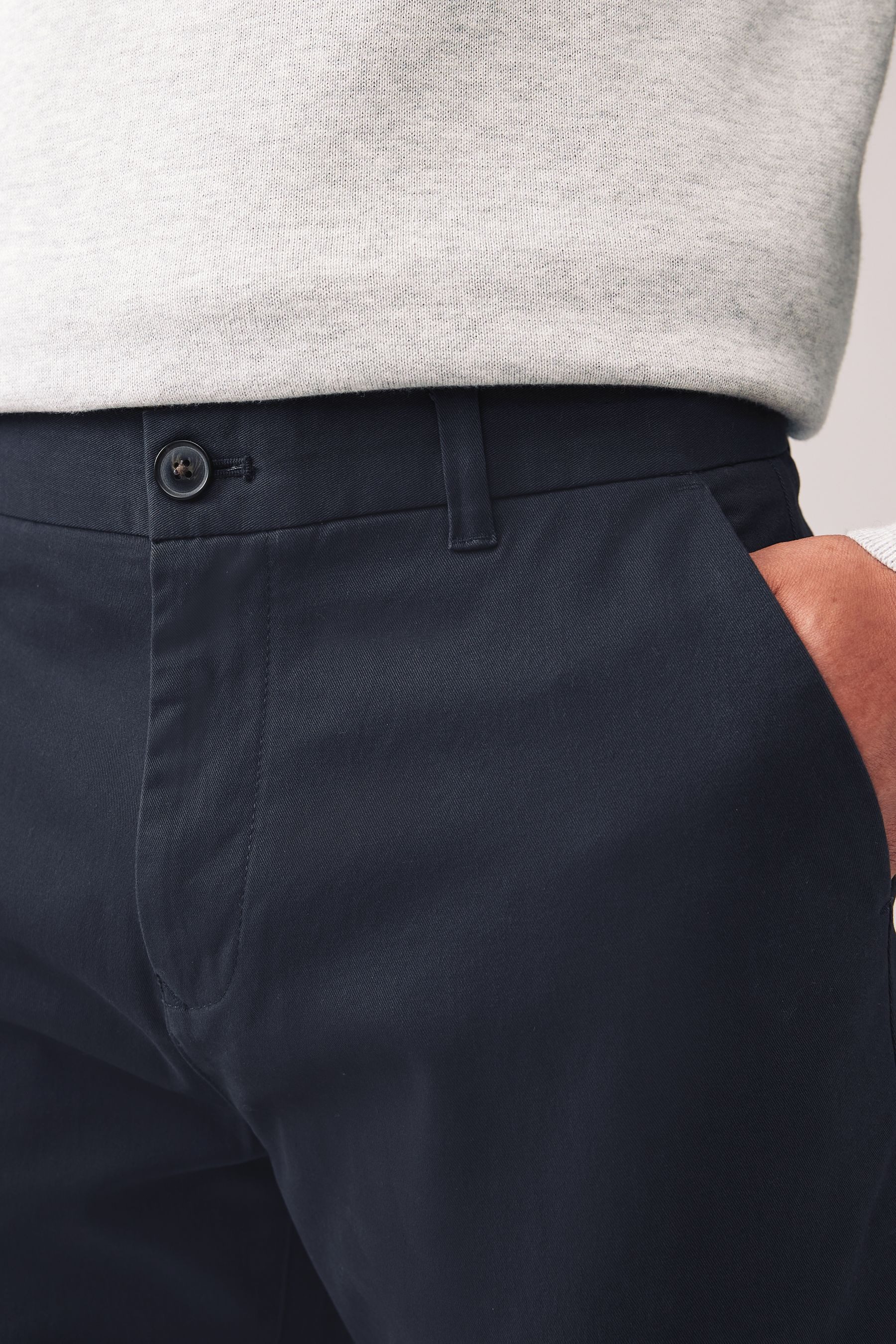 Next Chinohose Straight Fit Chinohose mit Stretch im 2er-Pack (2-tlg)