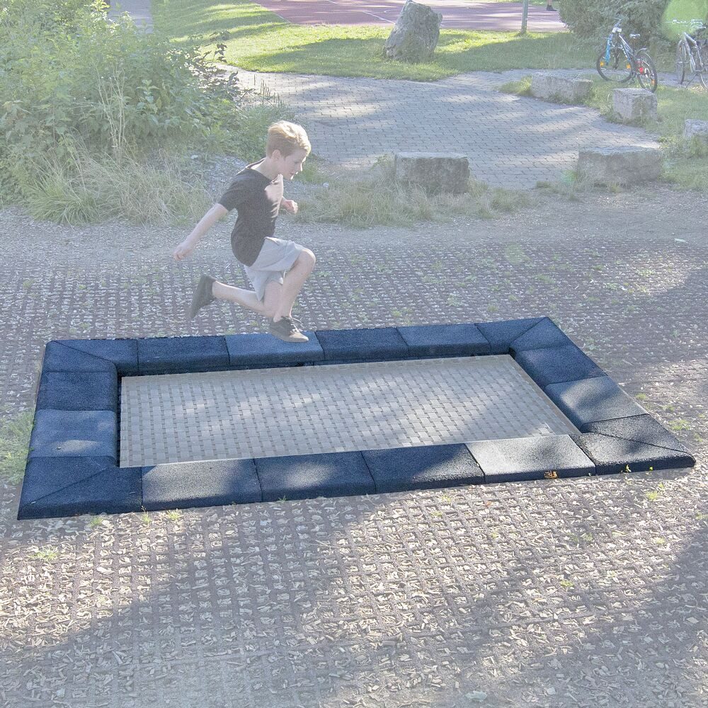 Eurotramp Gartentrampolin Fallschutzplatten-Set Playground, Wasserdurchlässig und schnell trocknend