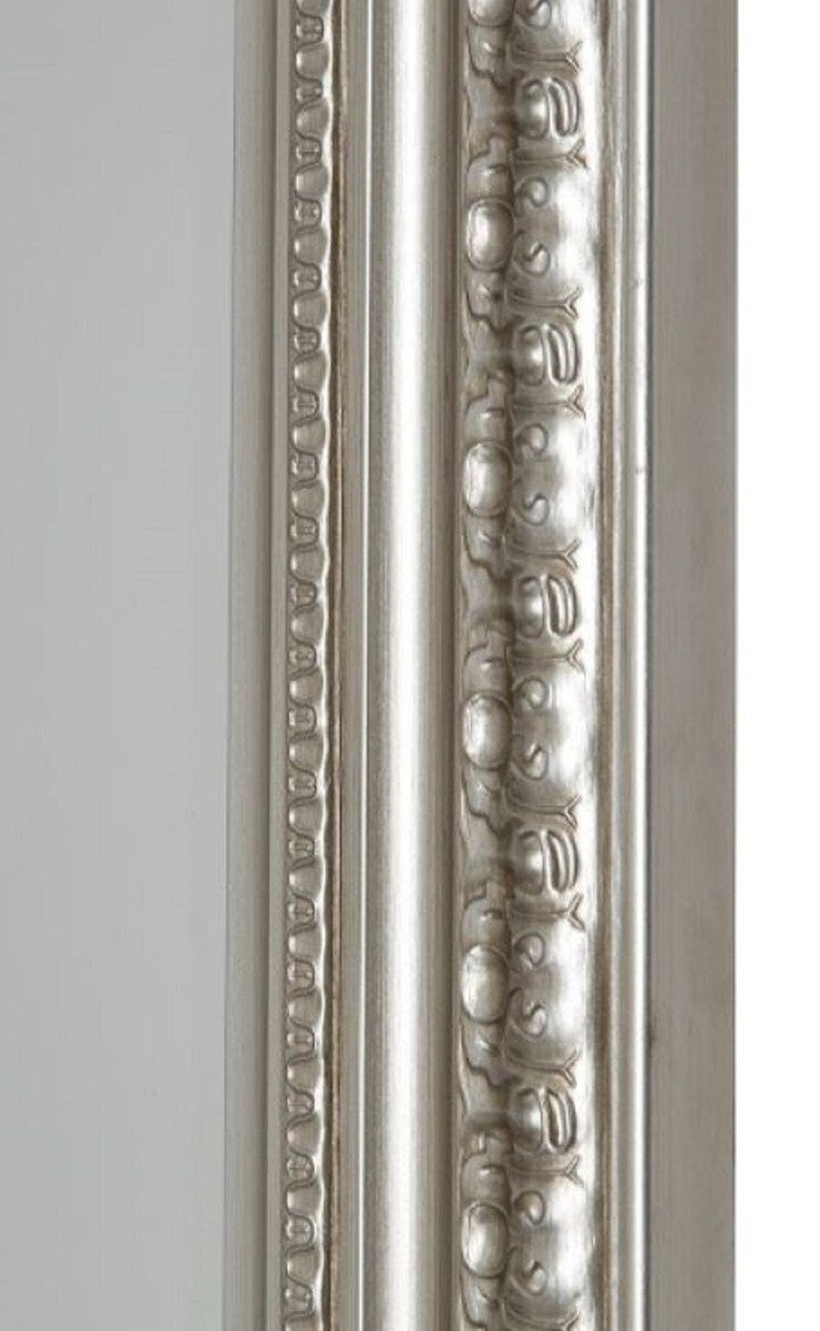 Wandspiegel Barockspiegel - im Handgefertigter Silber Barockstil x H. Casa 162 72 Padrino Barock Spiegel cm