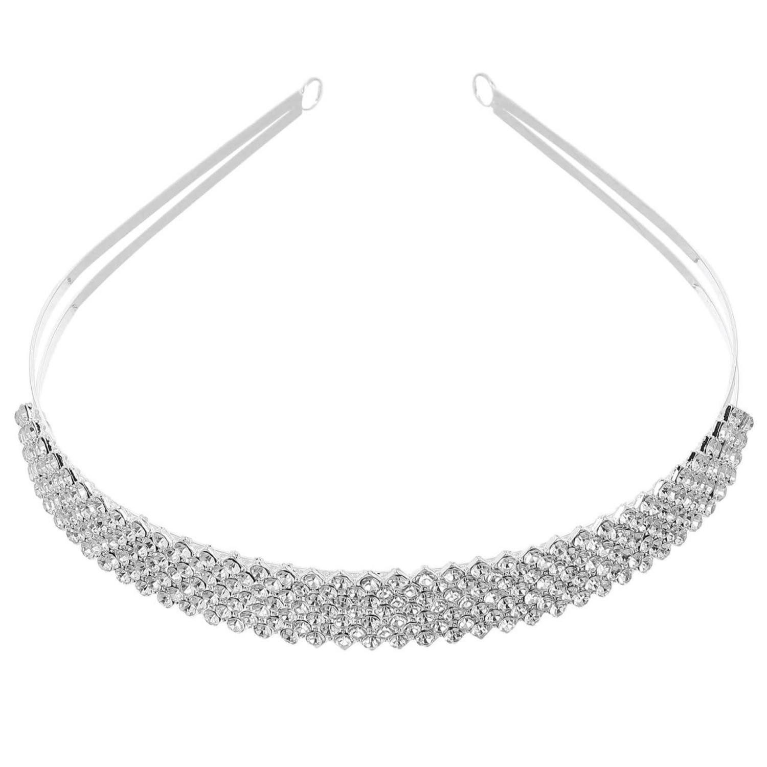 Haarreif Kristall Diadem Haarband Strass Brautschmuck Haarreif elegant