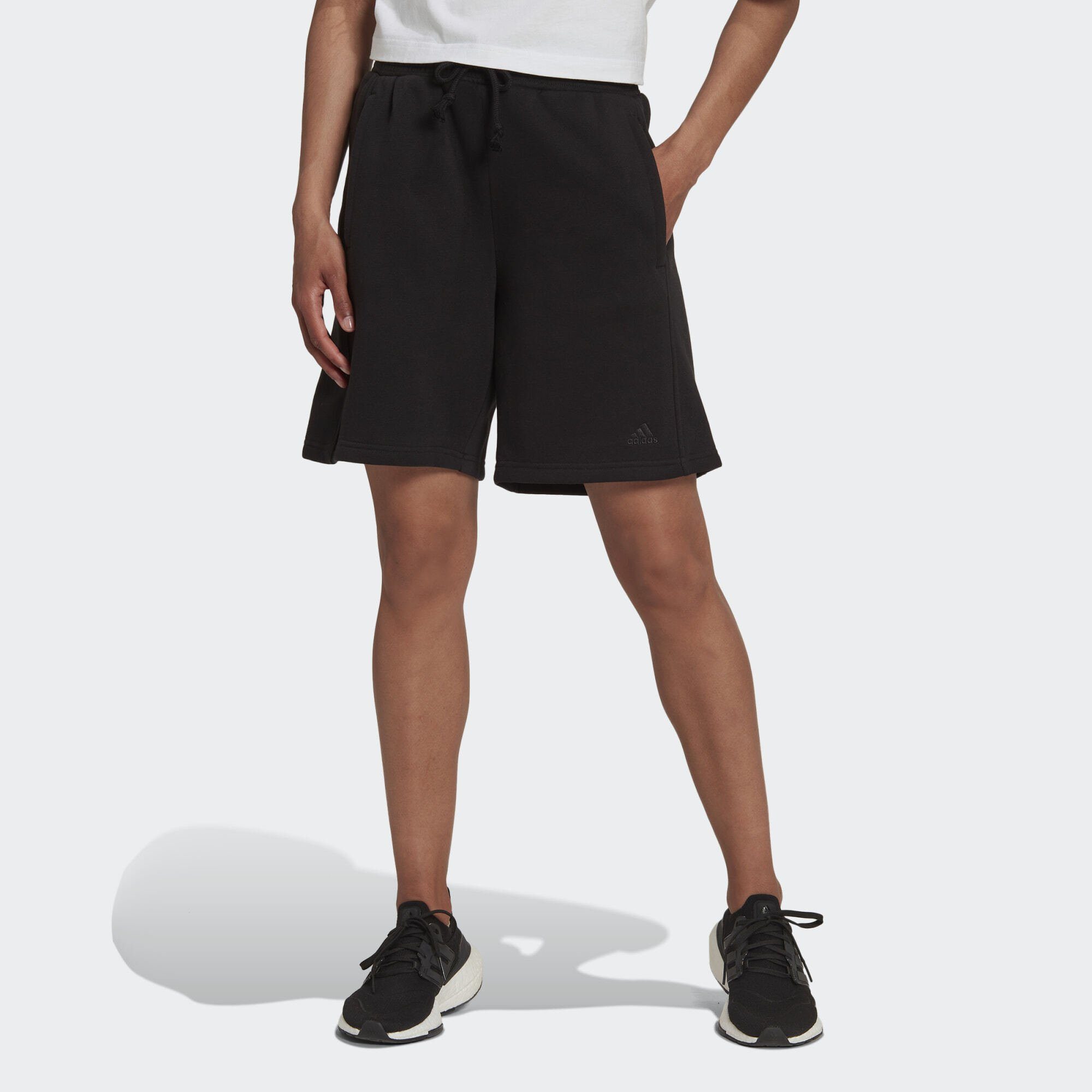 FLEECE adidas SHORTS SZN Black Sportswear Shorts ALL