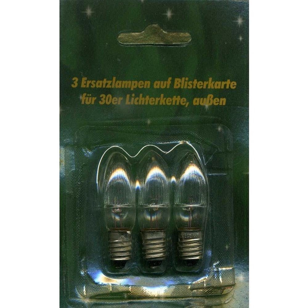 Nipach Spezialleuchtmittel XA11962 Ersatzlampen 3er 8V/1,5W E10 für 30er