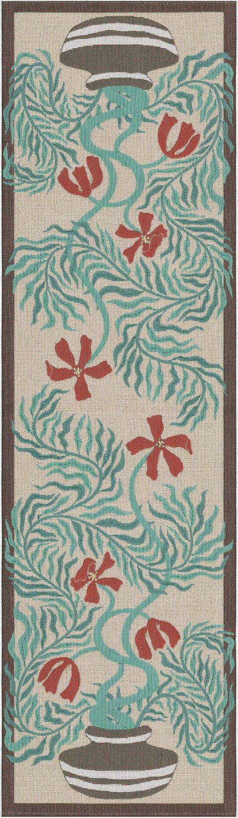 EKELUND MASTER WEAVERS 1692 Tischläufer Tischläufer Lollo 35x120 cm, Pixel gewebt (6-farbig)