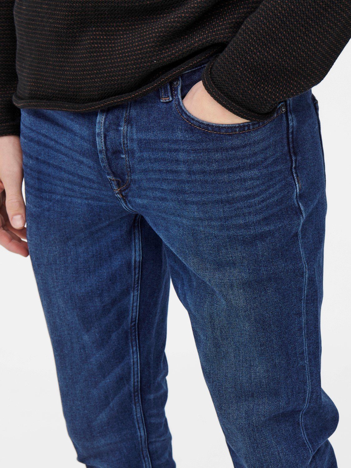 Blau Stretch SONS ONSLOOM Pants Hose in 3966 ONLY Slim Denim & Fit Jeans Basic (1-tlg) Slim-fit-Jeans