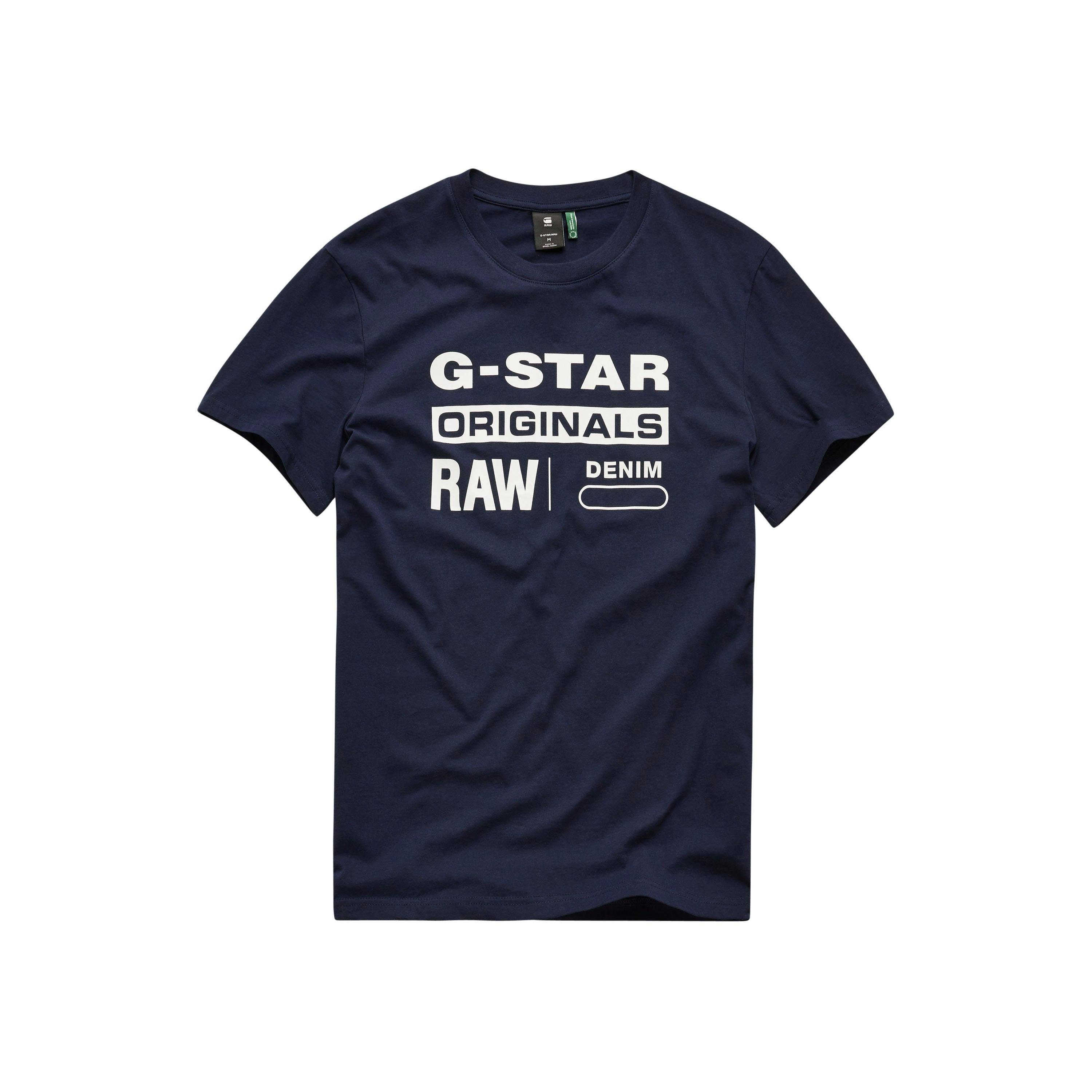 navy RAW Swando G-Star Rundhalsshirt