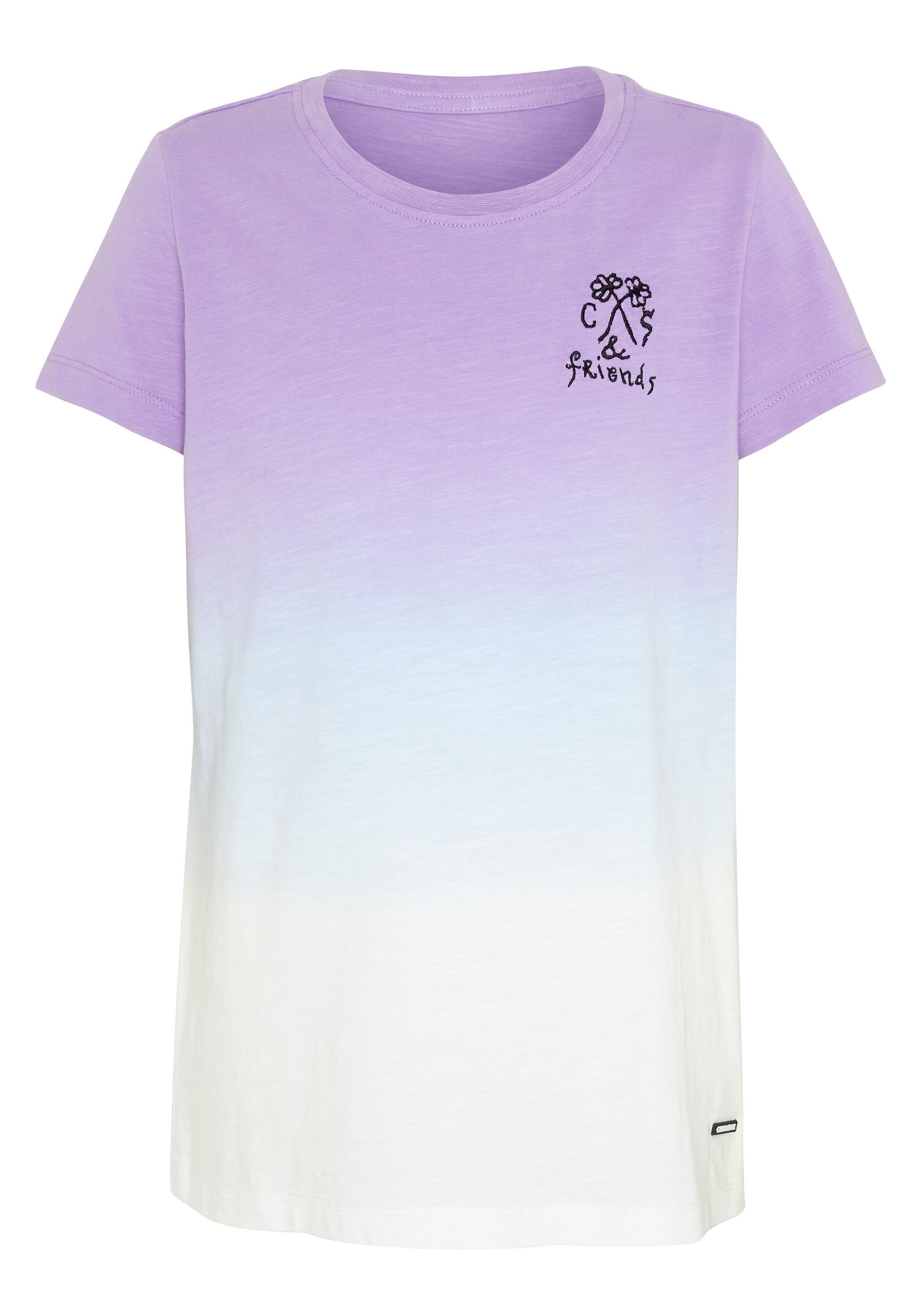 Chiemsee Print-Shirt T-Shirt im Farbverlauf mit Print am Ärmel 1