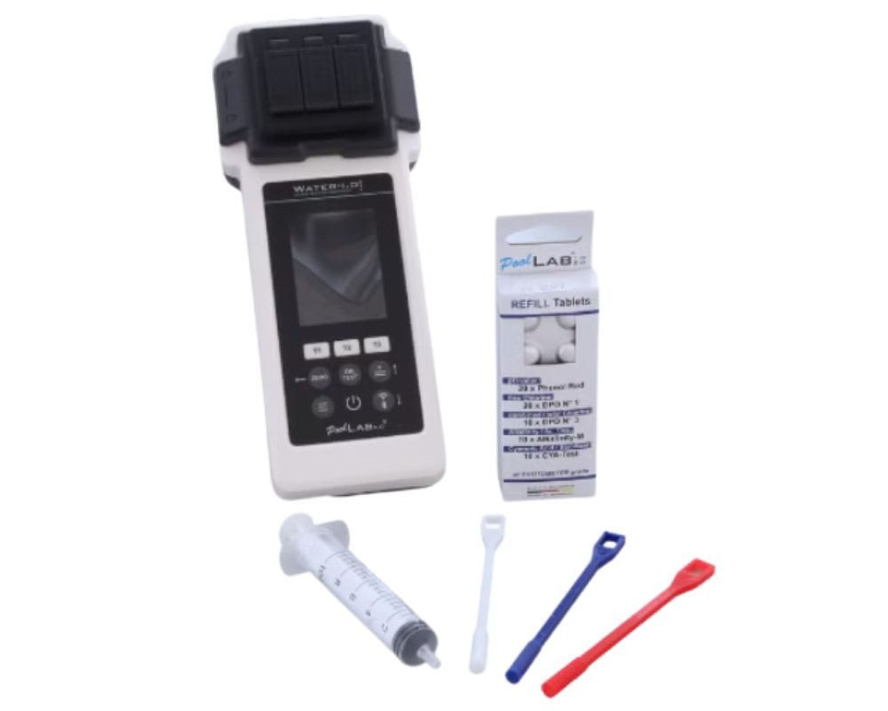 WATER-I.D. Pooltester PoolLab 2.0 elektr. Pooltester + gratis Nachfüllpack