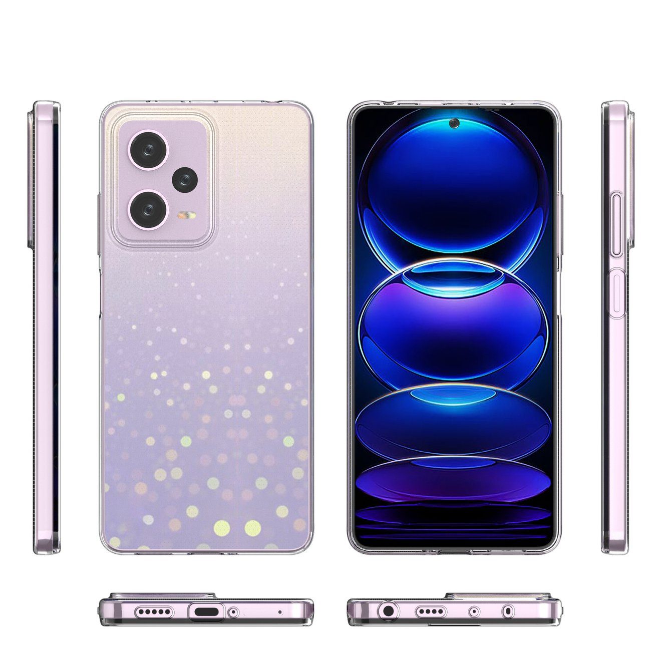 cofi1453 Bumper Ultra Clear 0.5mm Hülle für Xiaomi Redmi Note 12 Pro Transparent