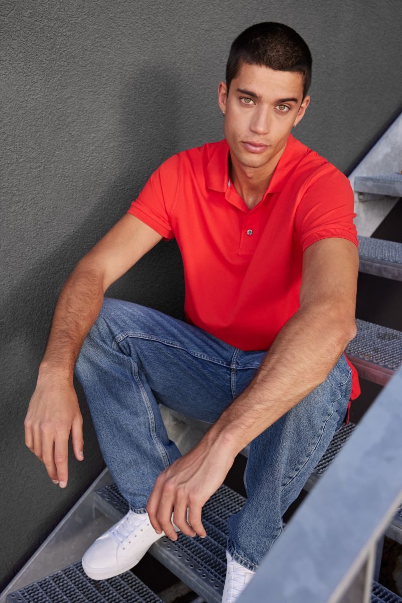 James & Nicholson Poloshirt Herren Pima Polo / Sehr feine Piqué-Qualität