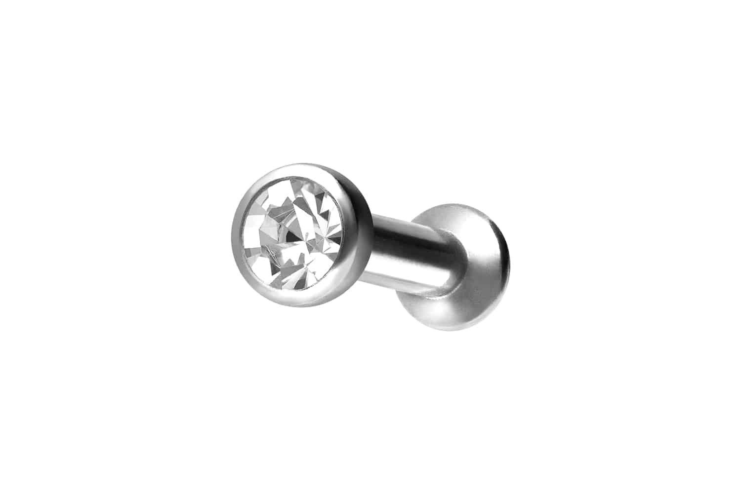 PIERCINGLINE Piercing-Set Chirurgenstahl Triple Piercing Mini Labret mit Innengewinde FLAT-DISC (Labrets, 1-tlg)