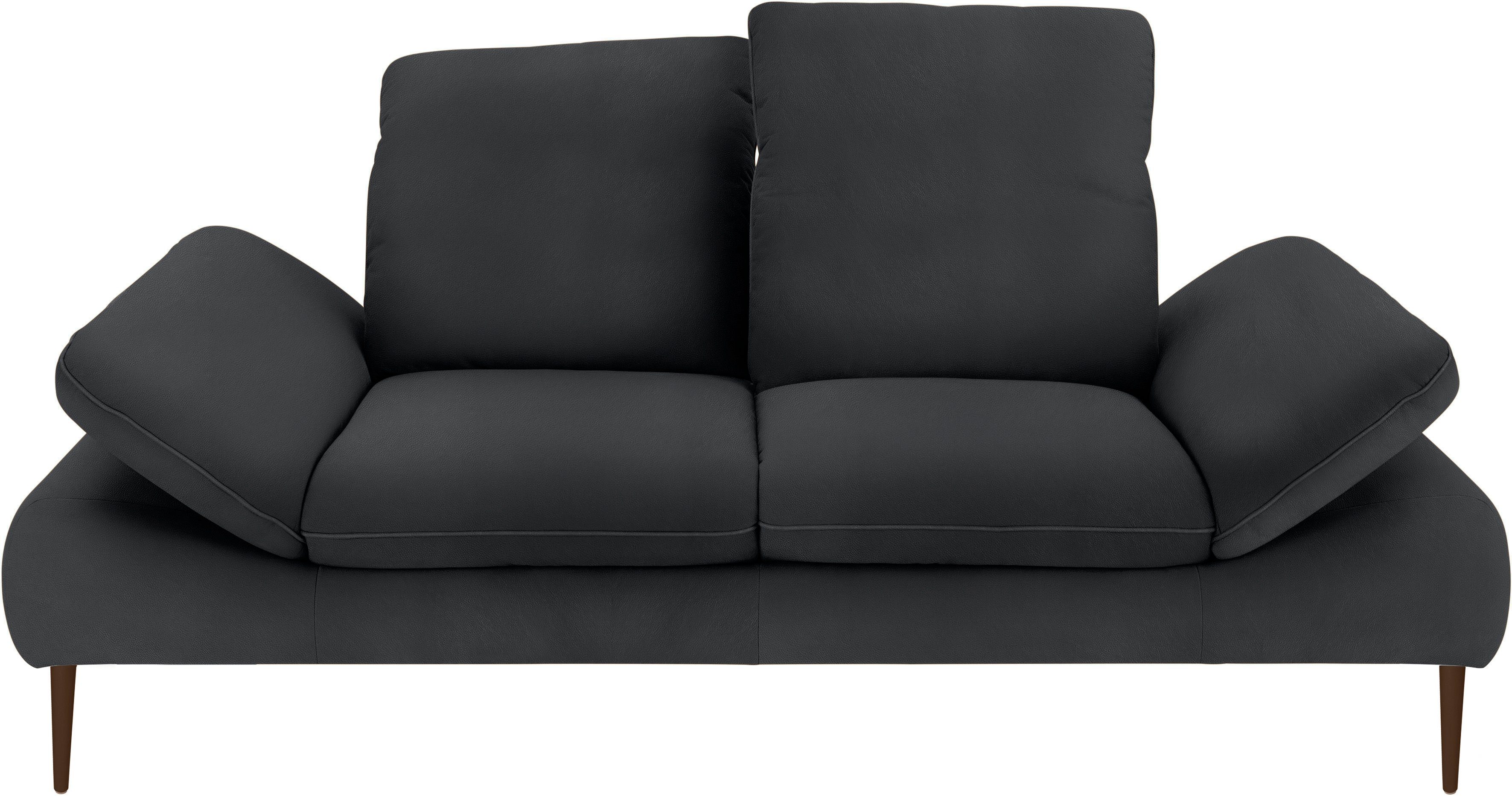 232 2,5-Sitzer W.SCHILLIG cm Füße enjoy&MORE, bronze Breite pulverbeschichtet, Sitztiefenverstellung,