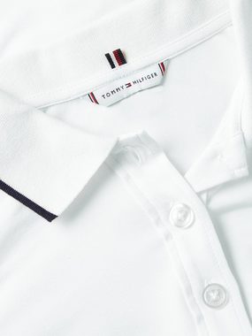 Tommy Hilfiger Poloshirt SLIM SPLIT GLOBAL STR POLO LS mit moderner, farblicher Einfassung an Kragen & Ärmel