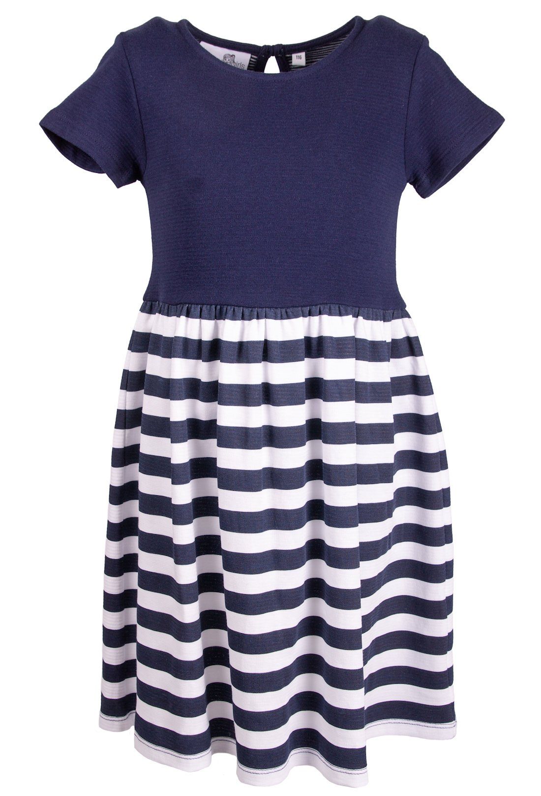 happy girls A-Linien-Kleid Happy girls maritimes Kleid Sommerkleid navy blau (1-tlg)
