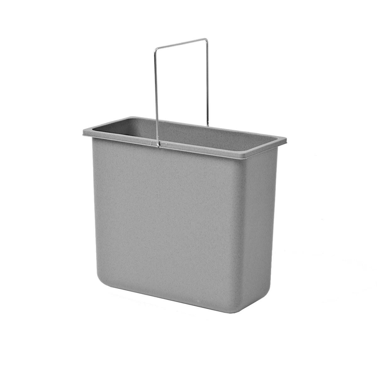 Hailo Einbaumülleimer Hailo Inneneimer 1009319 grau 12 Liter 316 x 154 x 287 mm mit Henkel