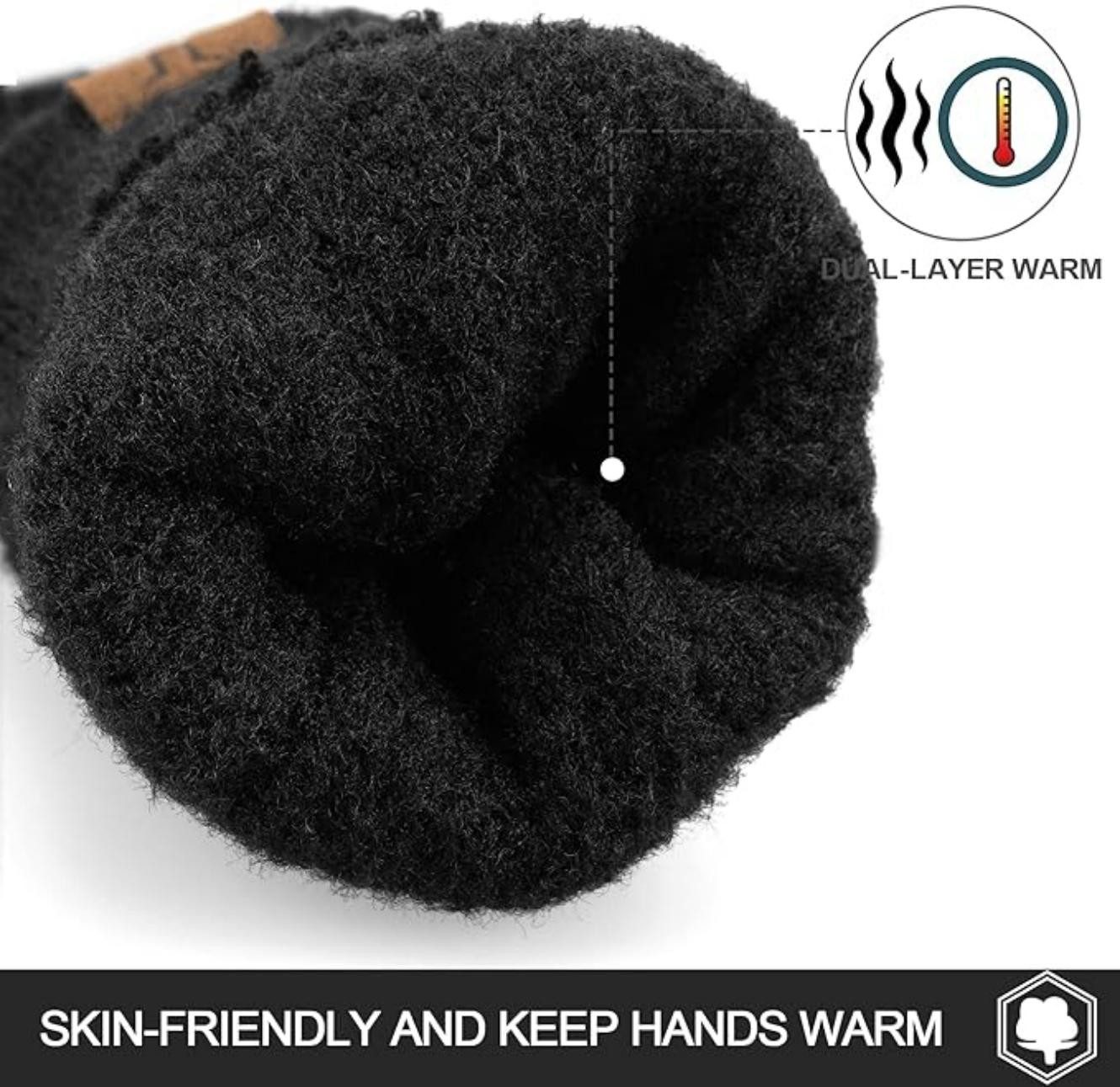 Coonoor Strickhandschuhe Handschuhe Winterhandschuhe Rippstrick Strickhands günstig online kaufen
