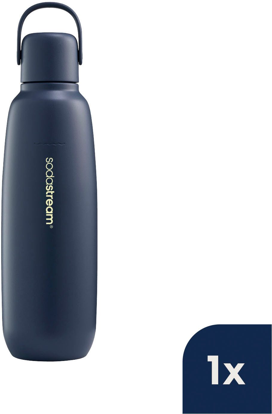 SodaStream Thermoflasche Metallflasche Fizz&go COOL DWS, 0,9 l, Trinkflasche, kompatibel mit SodaStream DUO, E-DUO, TERRA, ART & ENSO Wassersprudler