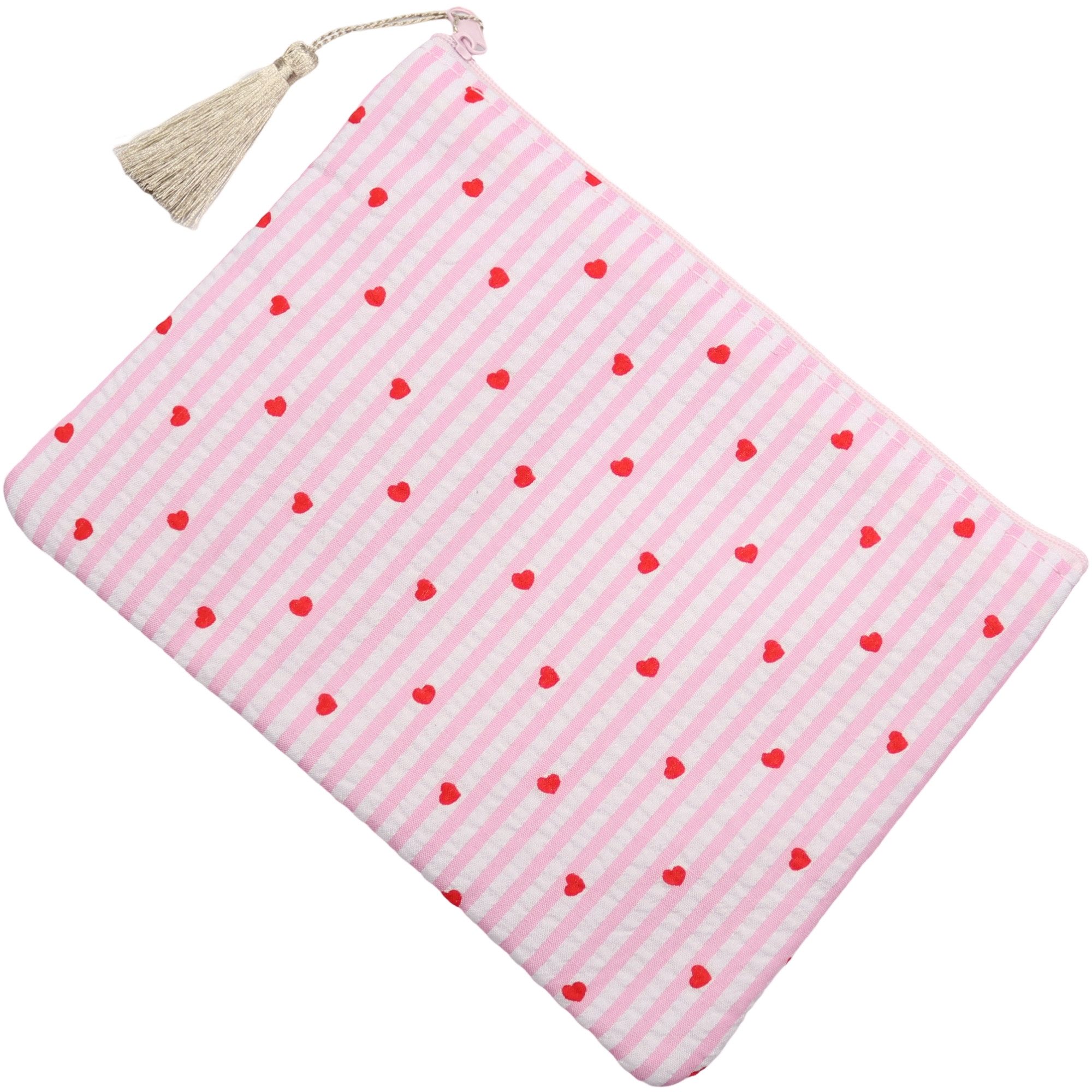 MIRROSI Kosmetiktasche klein, weich und vielseitig, gepolsterte Stoff (auch als Make-Up-Tasche oder Beautycase), Kosmetikbeutel ca.20x15cm, wunderschönes Design