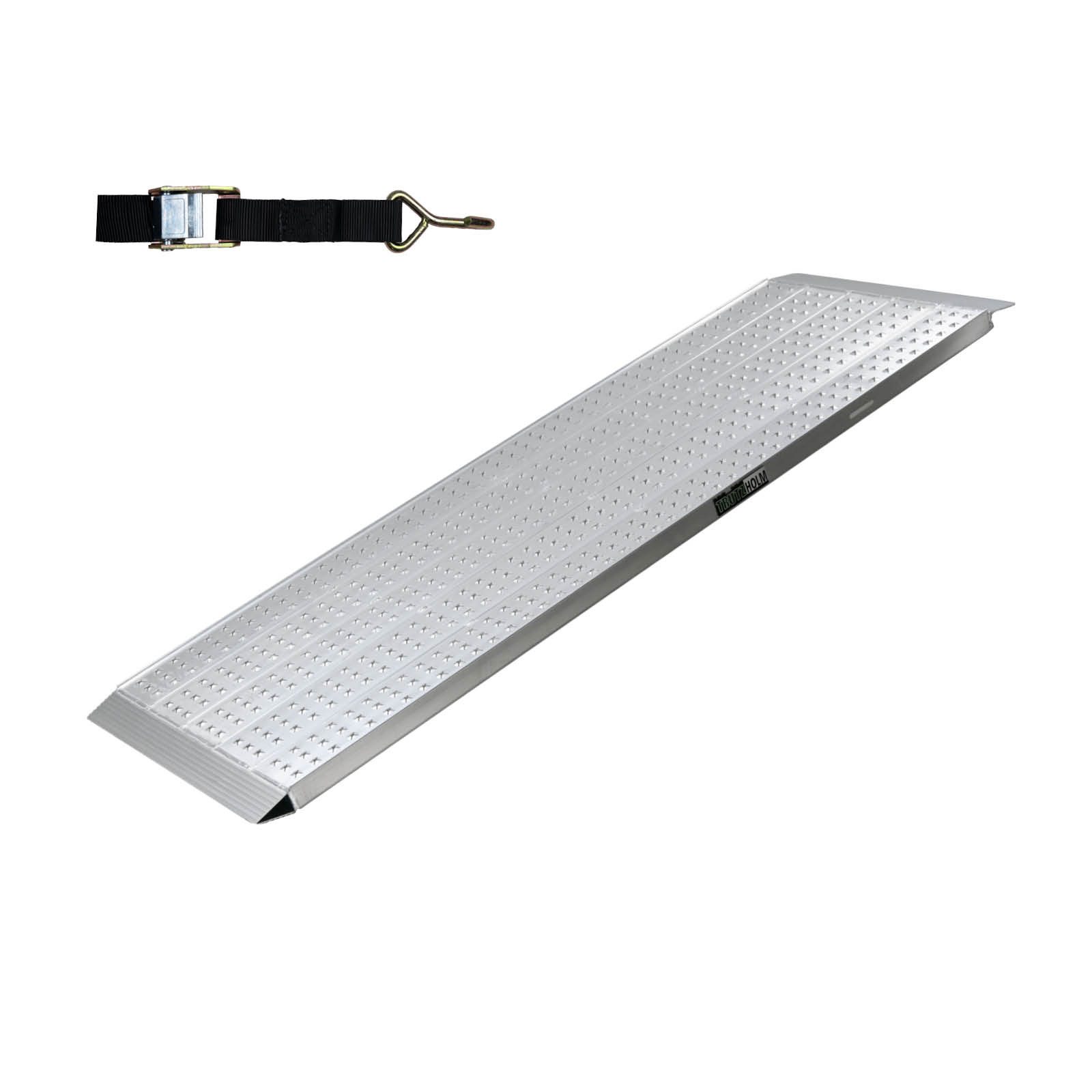 TRUTZHOLM Auffahrrampe leichte Ausführung 200x70 cm Traglast 270kg Alu grau Verladerampe (1-St), profiliert