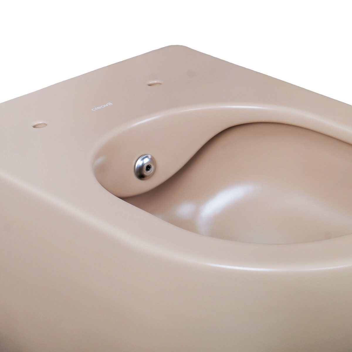 Creavit Tiefspül-WC FE322-00CM00E-0000, Hygienedusche, Kaltwasseranschluss, Spülrandlos