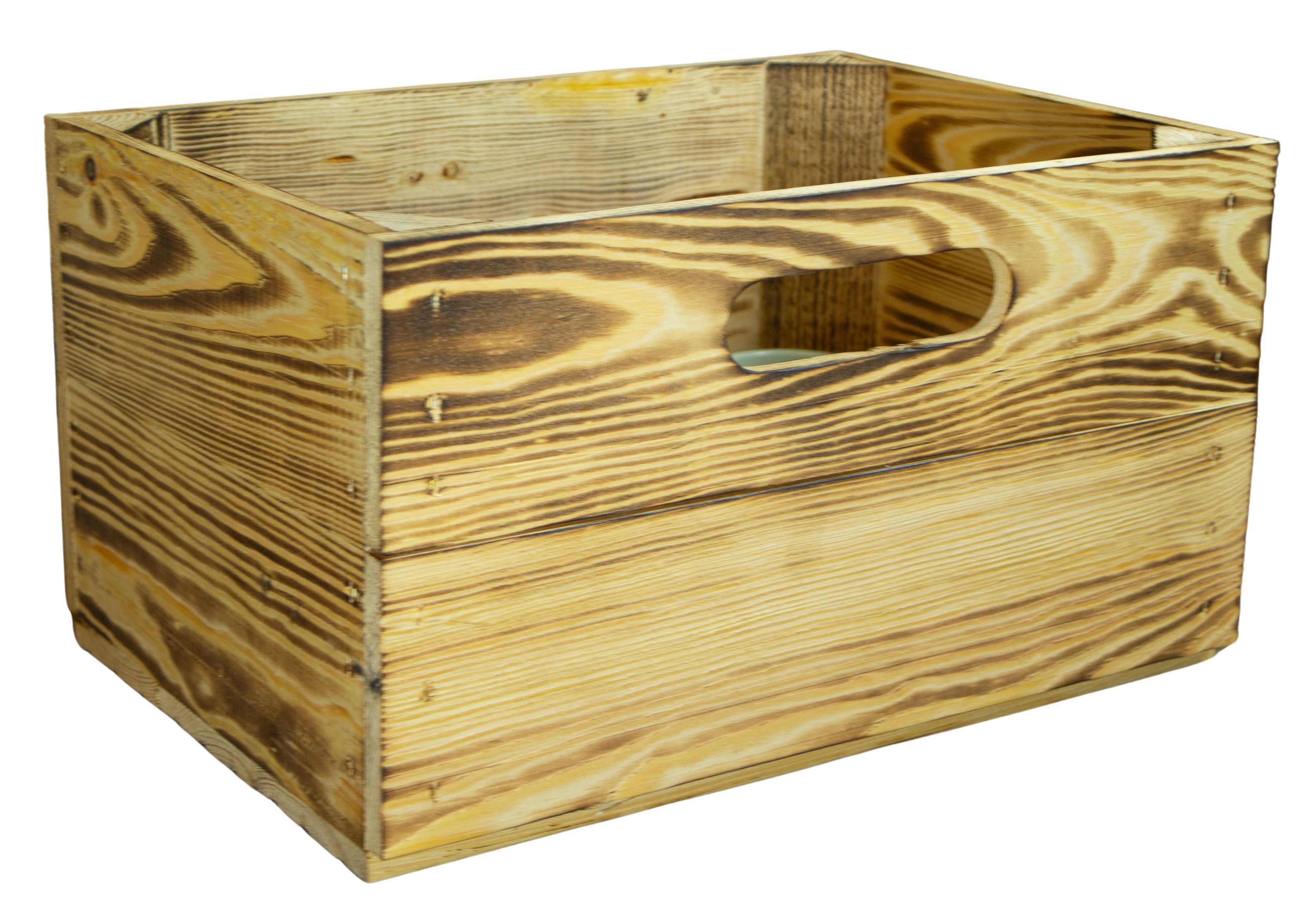 Kistenkolli Altes Land Allzweckkiste Holzkiste in geflammt kleine Einschubkiste Schublade passend für Billy (Spar-Set, 1er Set)