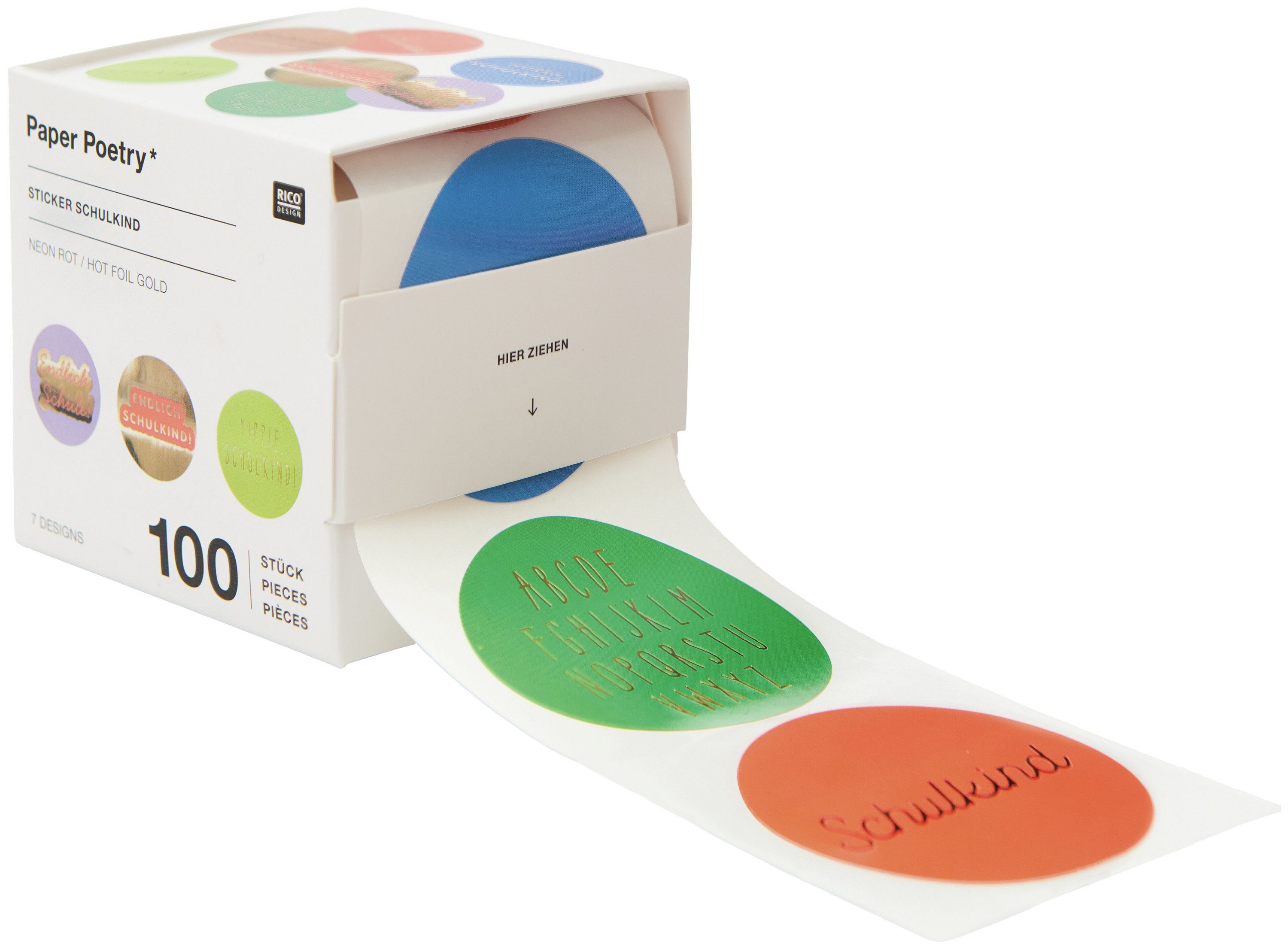Rico Design Sticker Schulkind, (100-tlg), 100 Stk.