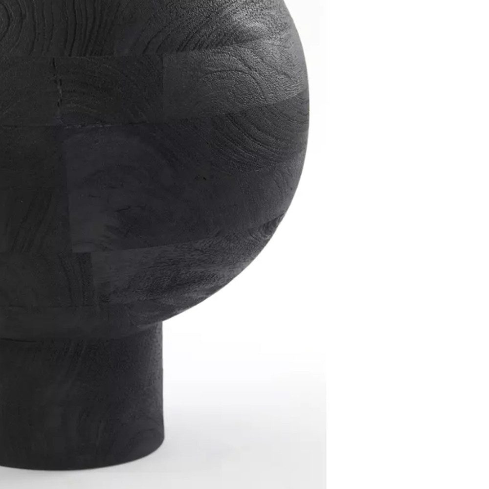 Light & Living Bodenvase Dekovase Vase BARUMI Light & Living Blumenvase Ø33x45 cm Holz Schwarz (1 St)
