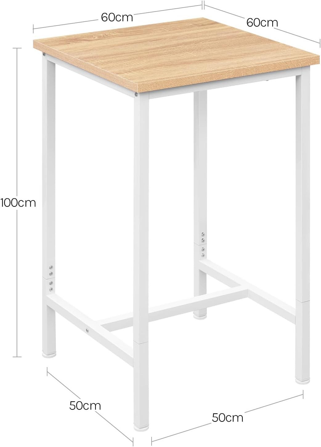 Woltu Bartisch (1-St), Bartisch aus Metallgestell, Tischplatte aus MDF