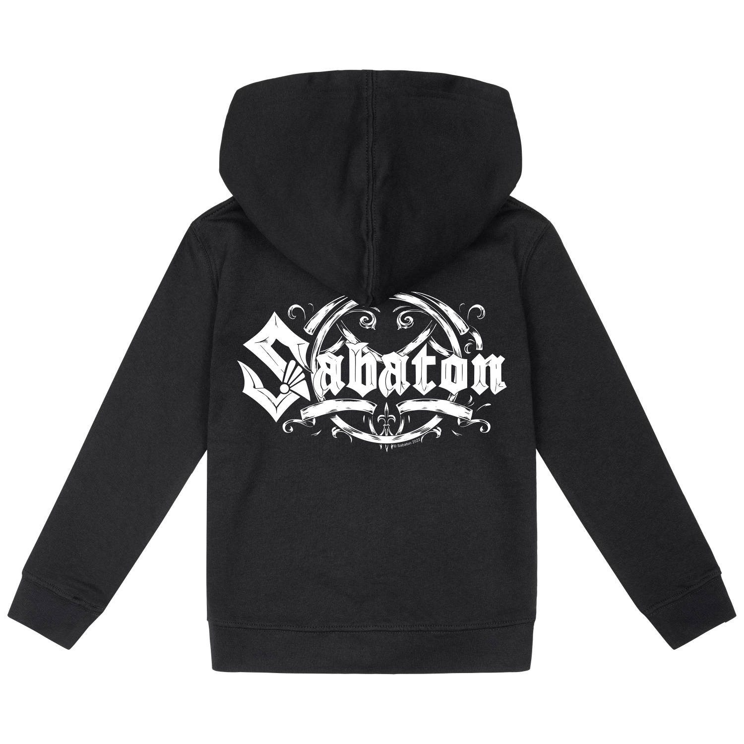 Metal Kids Kapuzensweatjacke mit Sabaton (Crest) Aufdruck für Kinder von 2–14 Jahren