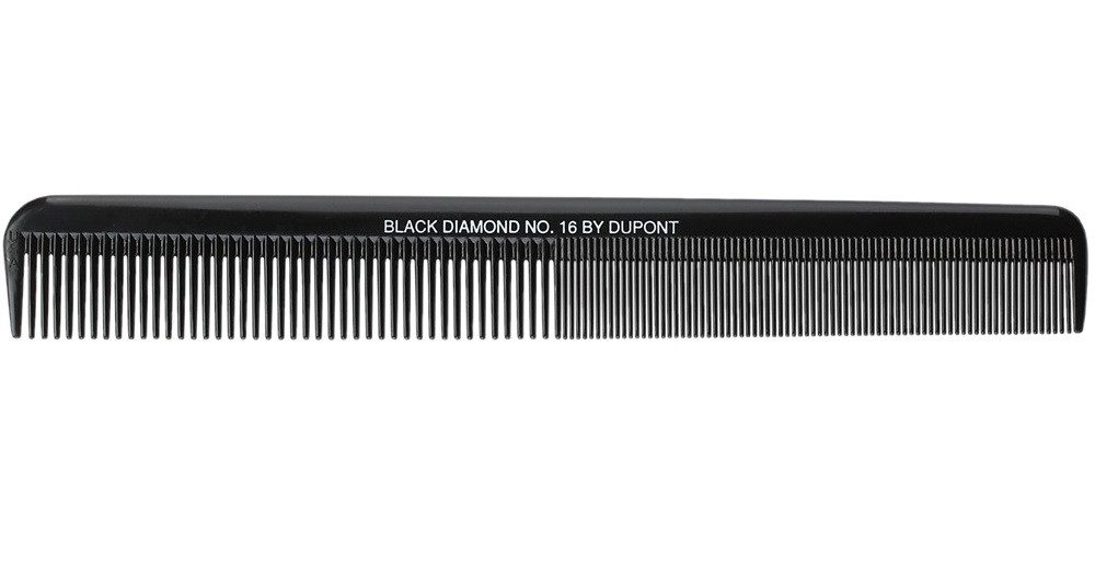 EFALOCK Professional Haarkamm Black Diamond Ondulierkamm #16